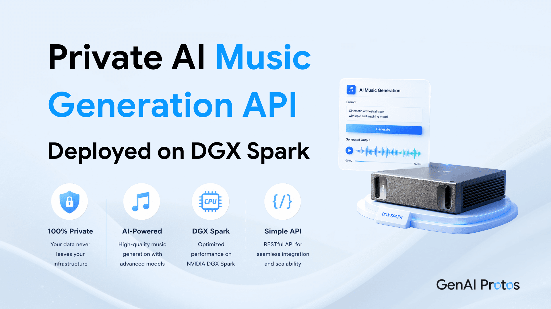 Private AI Music Generation API Deployed on DGX Spark