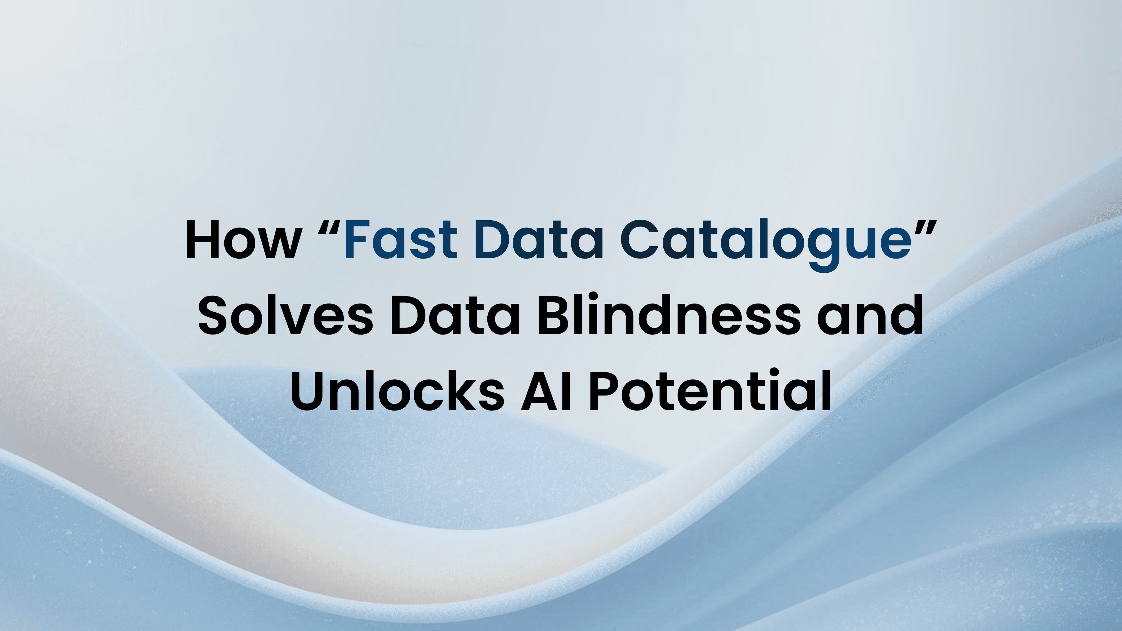 Fast Data Catalogue