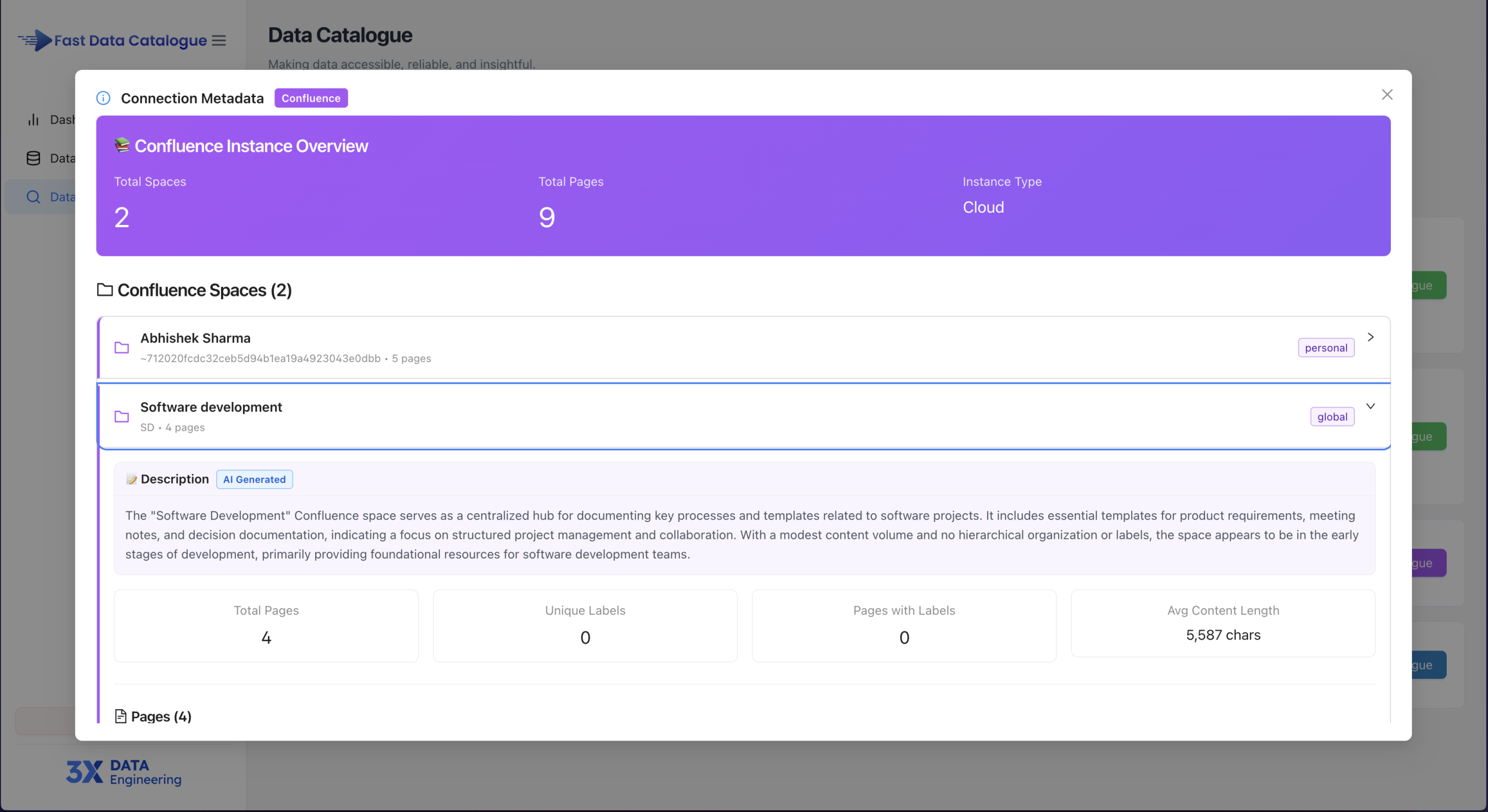 Connection Metadata - Confluence