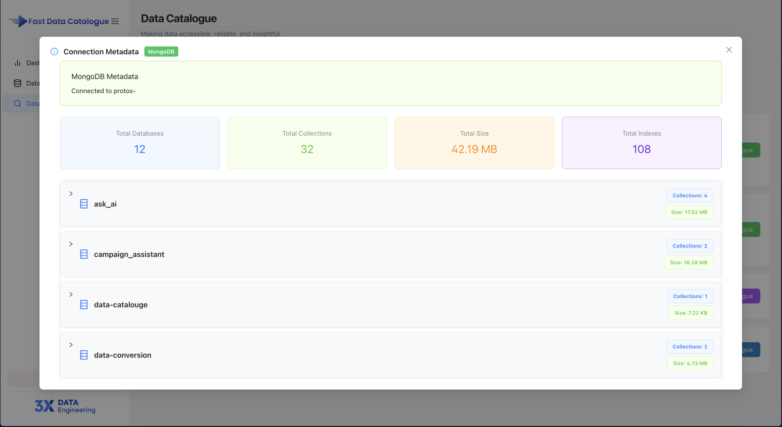 Connection Metadata - MongoDB